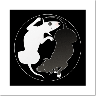 Yin Yang Dogs Posters and Art